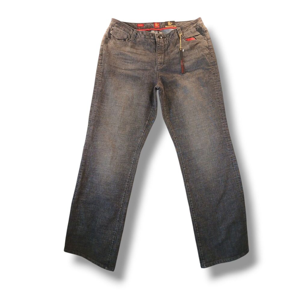 Sasson Bootcut Boogie Gray Starburst Wash Jeans Embroidered Pockets Size 36x35